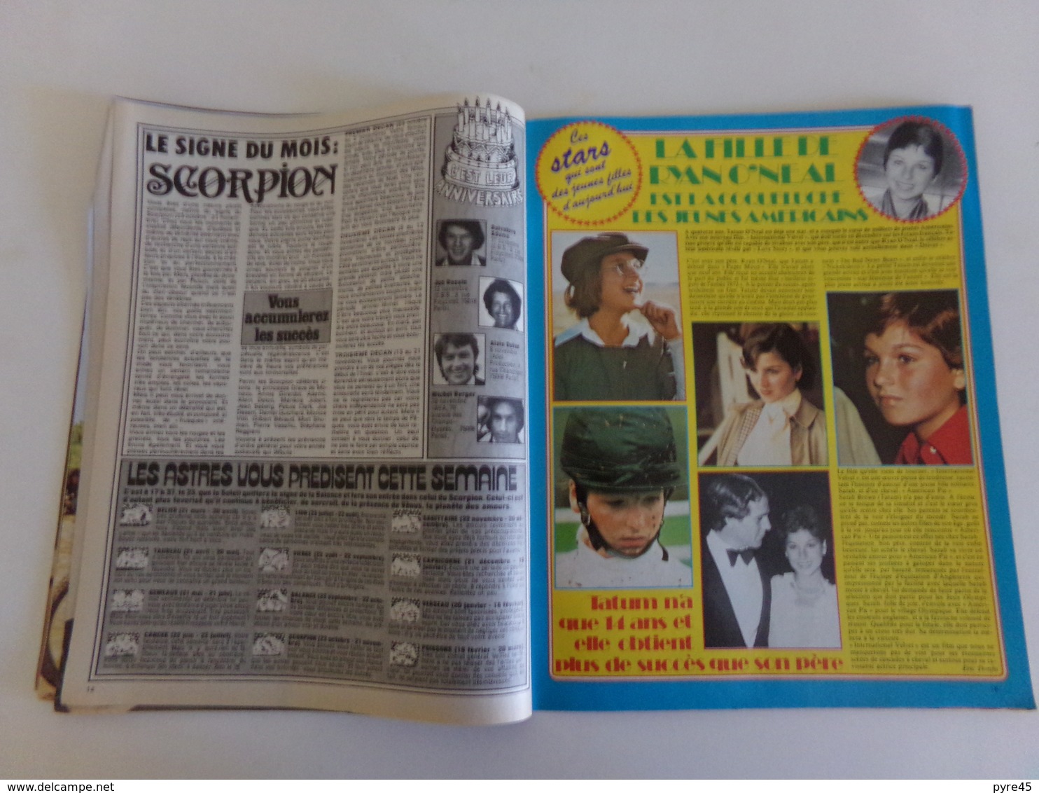Magazine "Ok age tendre" n° 145, 1978 " Sardou, Ryan O'Neal, Miguel Bosé ... "