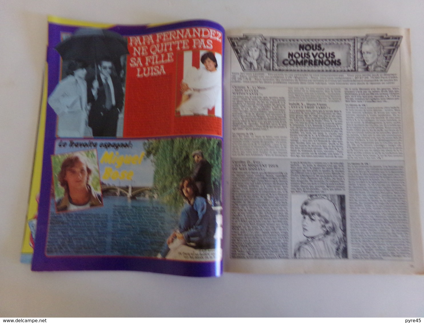 Magazine "Ok age tendre" n° 145, 1978 " Sardou, Ryan O'Neal, Miguel Bosé ... "