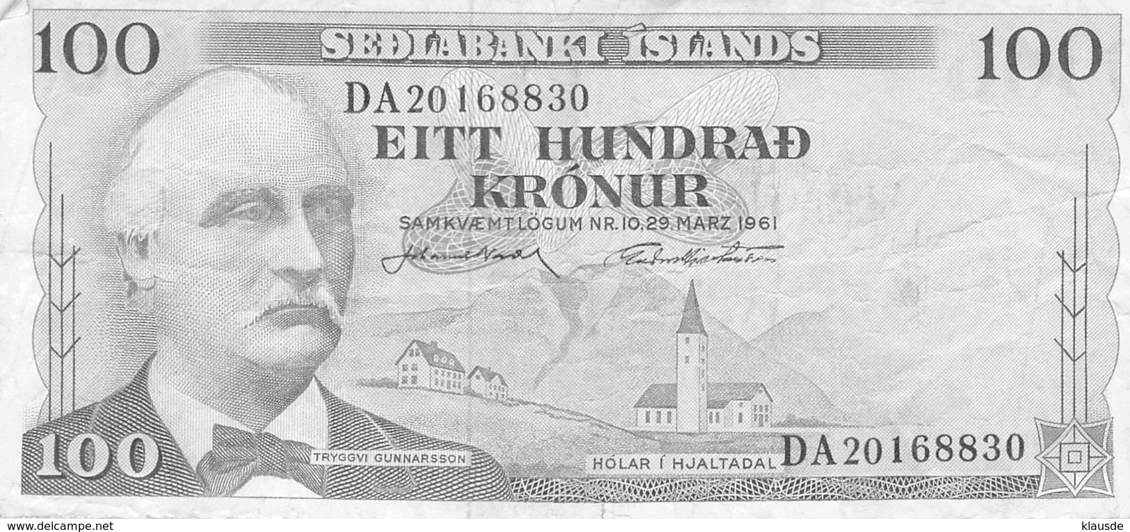 100 Kronen Island VF/F (III) - Islanda