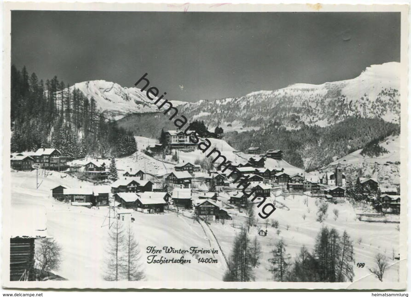 Tschiertschen - Foto-AK Grossformat - Verlag A. Schiess Tschiertschen Gel. 1964 - Tschiertschen