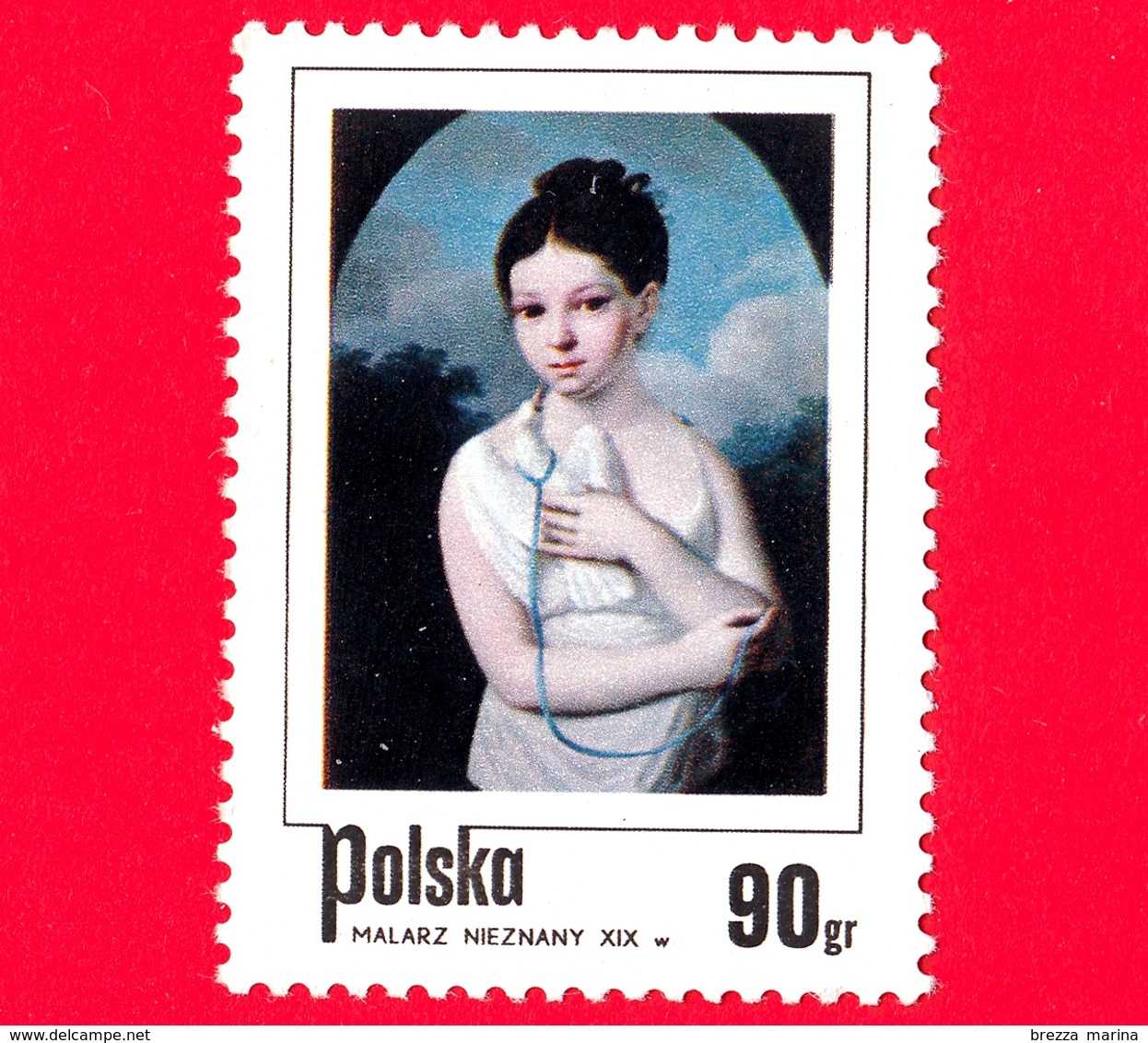 Nuovo - MNH - POLONIA - 1974 - Ragazza Con Il Piccione, Artista Anonimo - 90 Gr - Nuovi