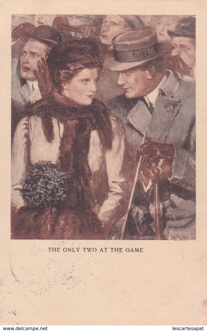 Illustrateur Clarence F. Underwood - THE ONLY TWO AT THE GAME - (lot Pat 75) - Underwood, Clarence F.