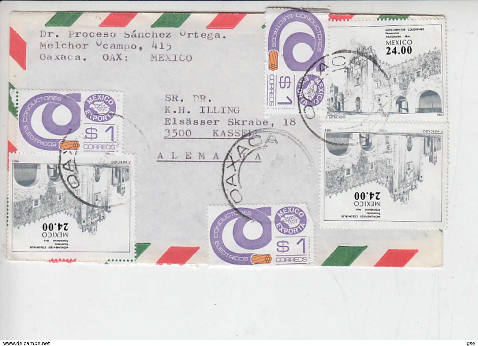 MESSICO   1983 - Yvert 1036  Lettera Per La Germania - Messico