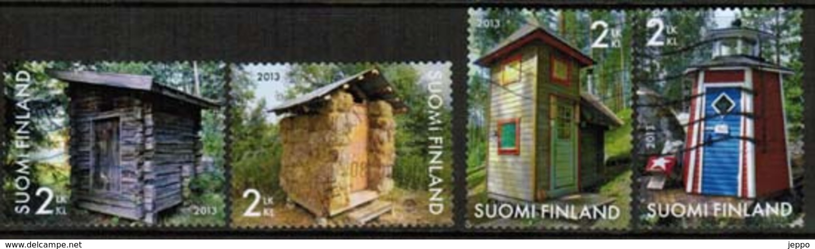 2013 Finland, Prettiest Outhouses, Complete Used Set. - Used Stamps