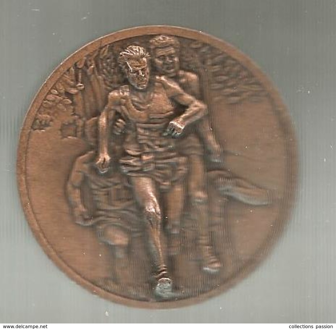 Médaille , Sports , Athlétisme, Cross ,  Diamètre 50 Mm , 56 G , 2 Scans, Frais Fr 4.50 E - Otros & Sin Clasificación