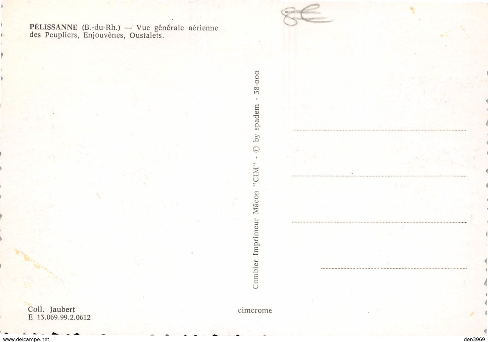 PELISSANNE - Vue Générale Aérienne Des Peupliers, Enjouvènes, Oustalets - Collection Jaubert - Pelissanne