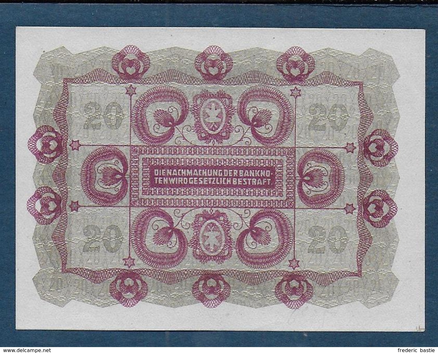 Autriche - Billet De 20 Kr  1922 - Niger