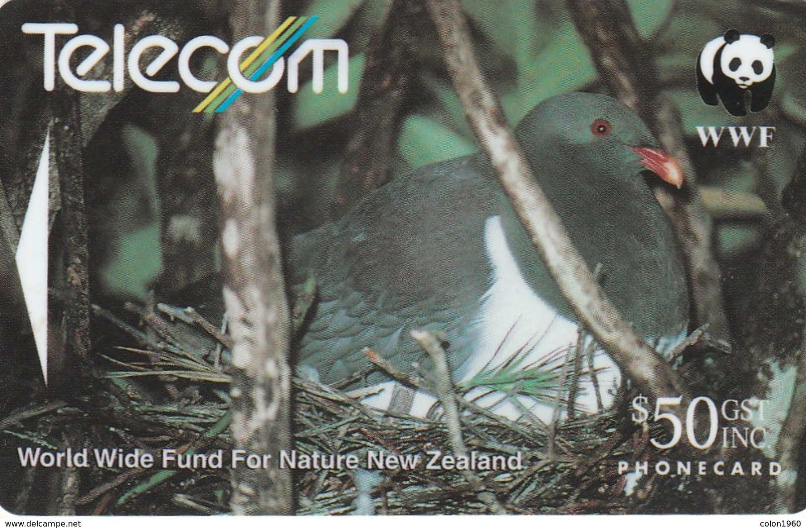 NUEVA ZELANDA. NZ-G-065C. WWF. Chatham Island Pigeon. (036) - Otros & Sin Clasificación