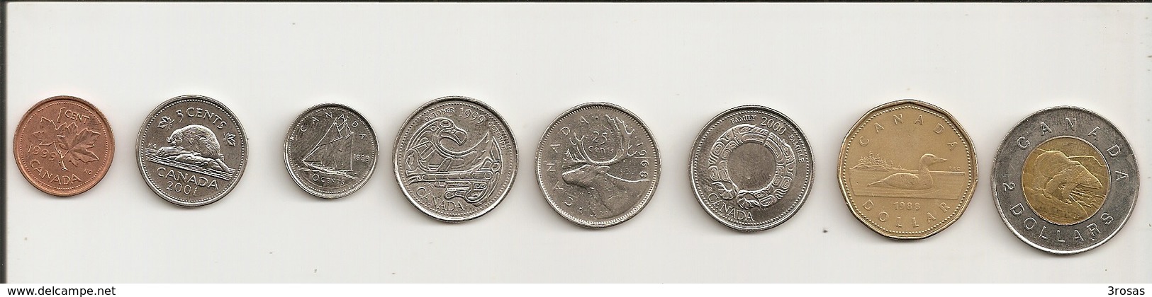 Canada 1c To 2 Dollar - Canada