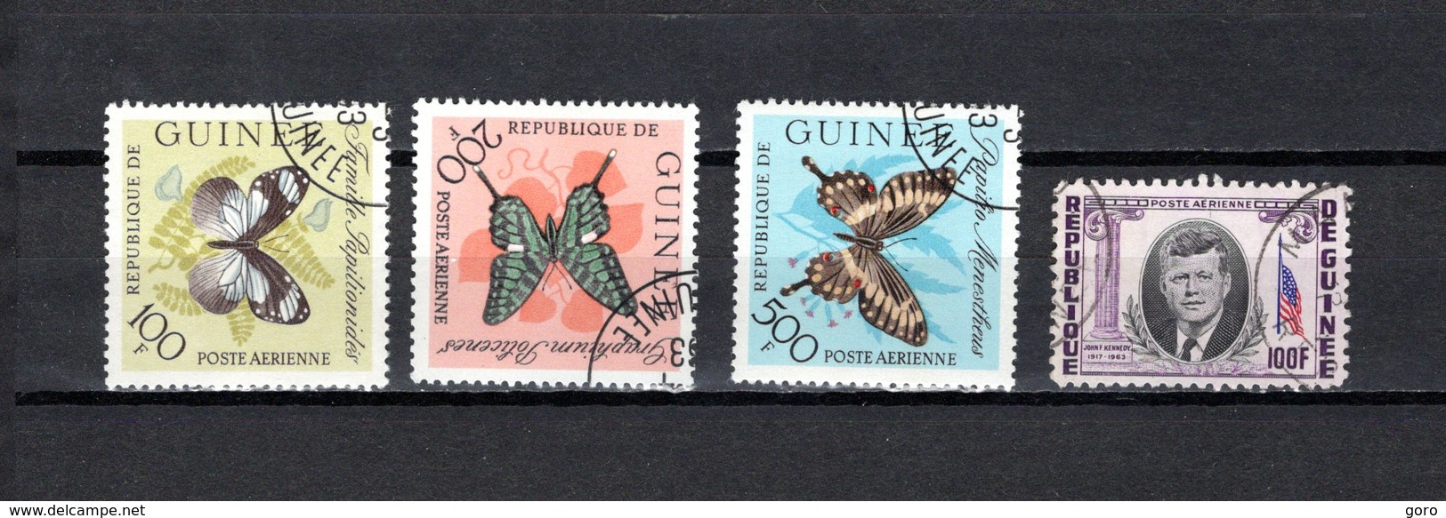 Guinea   1963-64  .-  Y&T  Nº   32/34-40   Aéreos - República De Guinea (1958-...)