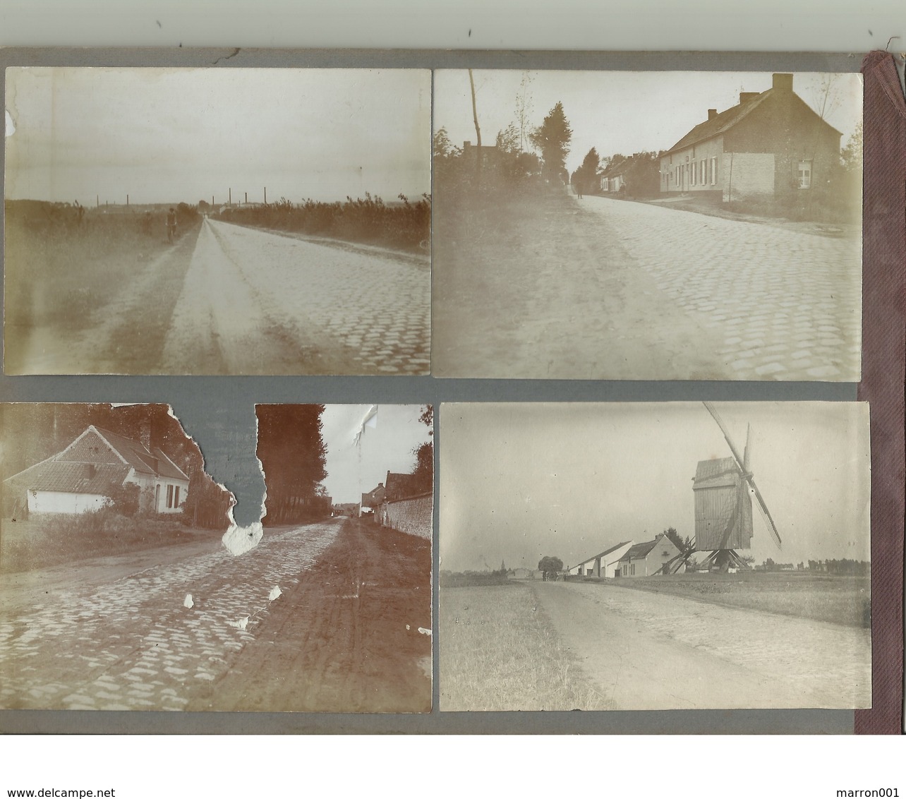 Foto's Op Karton Zuid Henegouwen Te Identificeren Met MOLEN ( 4 Scans) - Autres & Non Classés