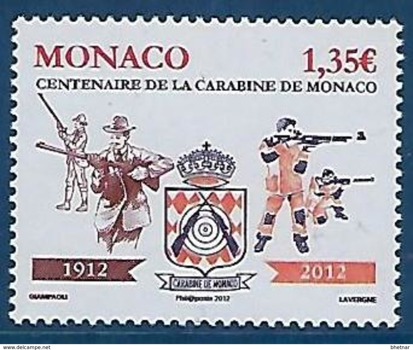 Monaco YT 2818 " La Carabine " 2012 Neuf** - Neufs