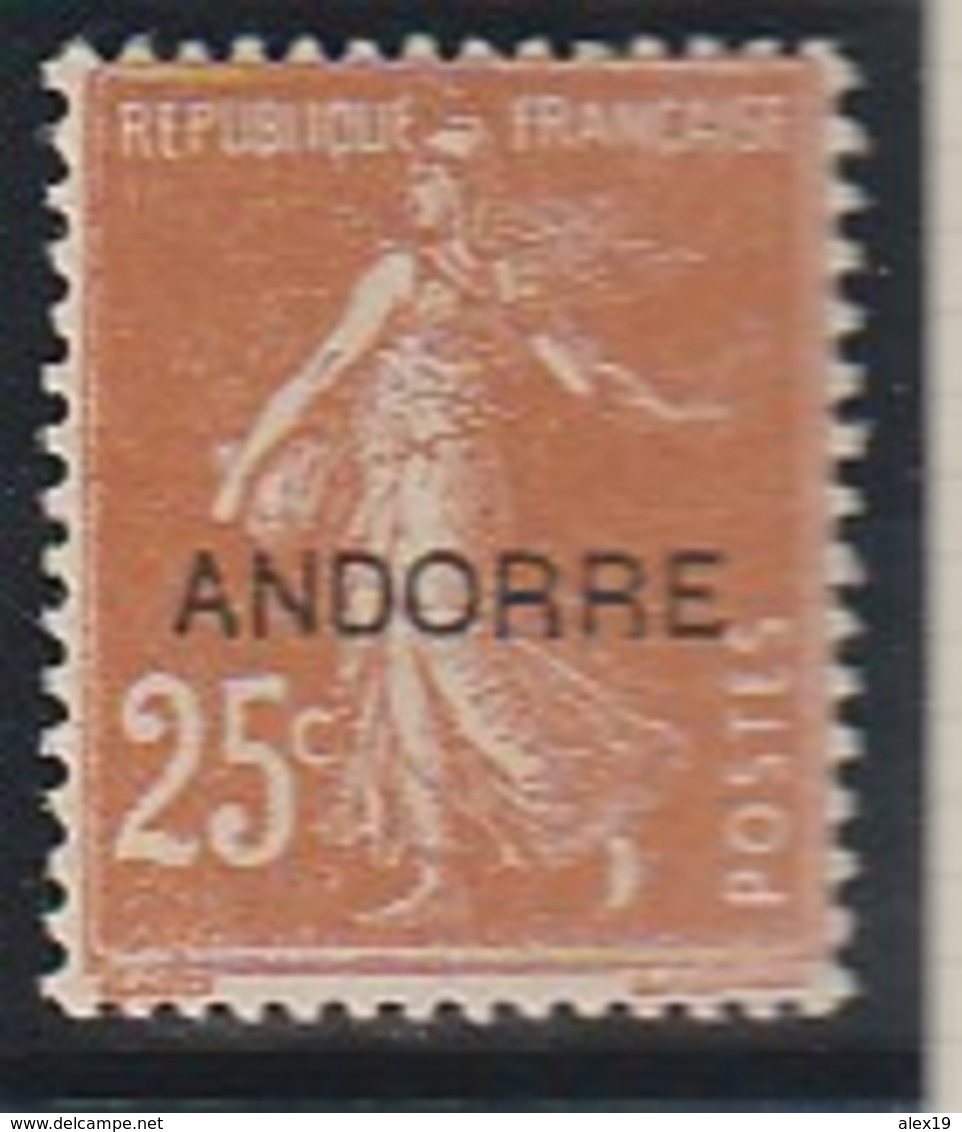 ANDORRE FRANCAIS 9 BIEN CENTRE ET SANS CHARNIERE - Ungebraucht