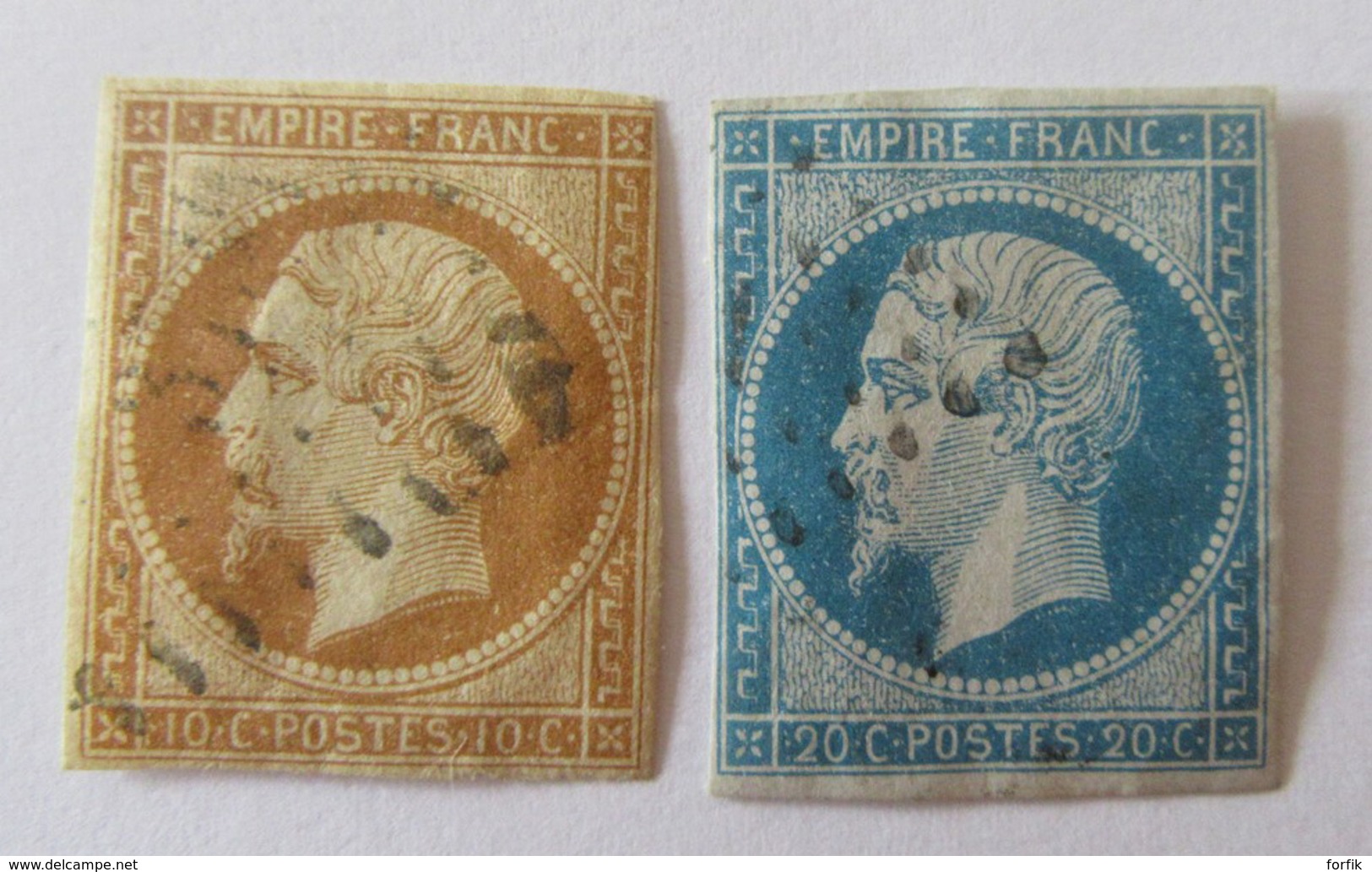 France - Lot De Timbres Napoléon III Dont Non-dentelés 13 Et 14 - A étudier - Collections