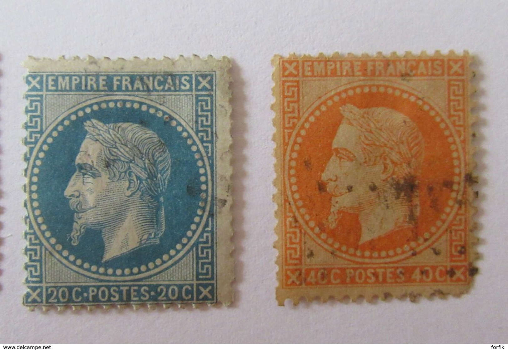 France - Lot De Timbres Napoléon III Dont Non-dentelés 13 Et 14 - A étudier - Collections