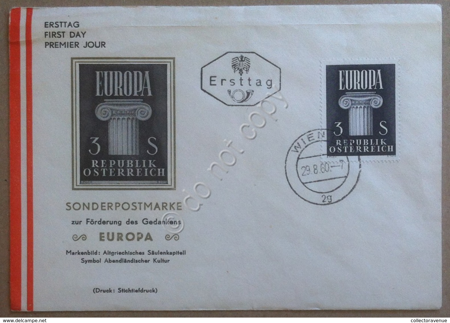 FDC First Day Cover - Austria Republik Osterreich 1960 - Europa - Non Classificati