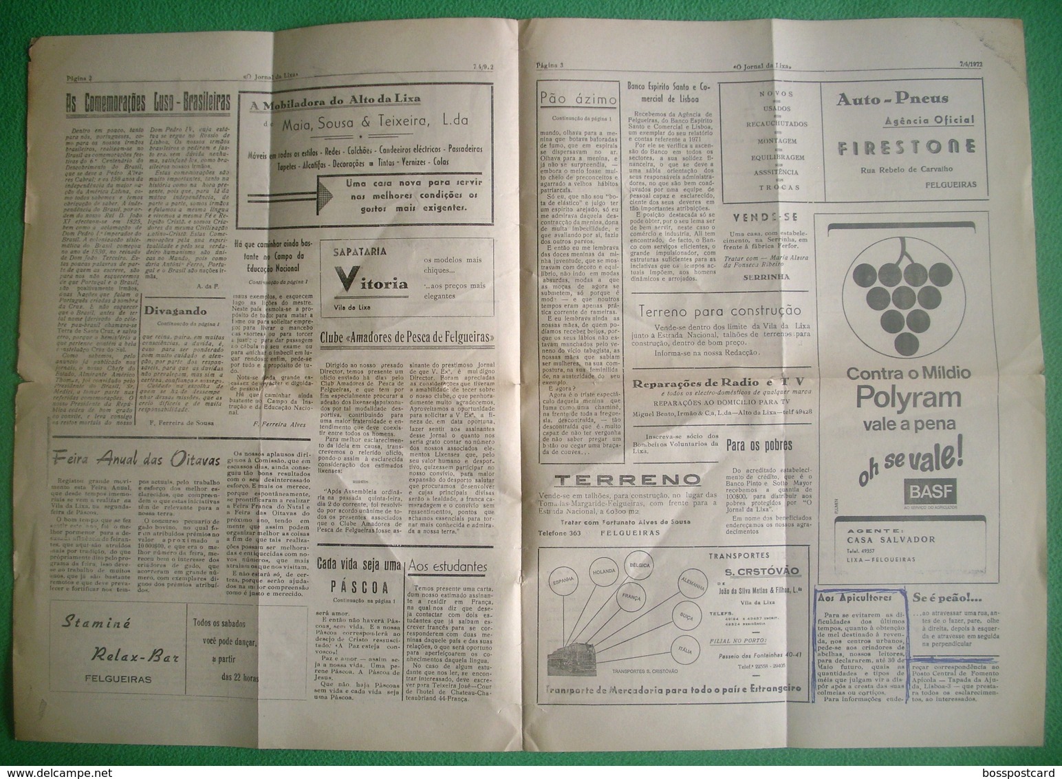 Lixa - O Jornal Da Lixa Nº 496 De 7 De Abril De 1972. Felgueiras. - Informations Générales