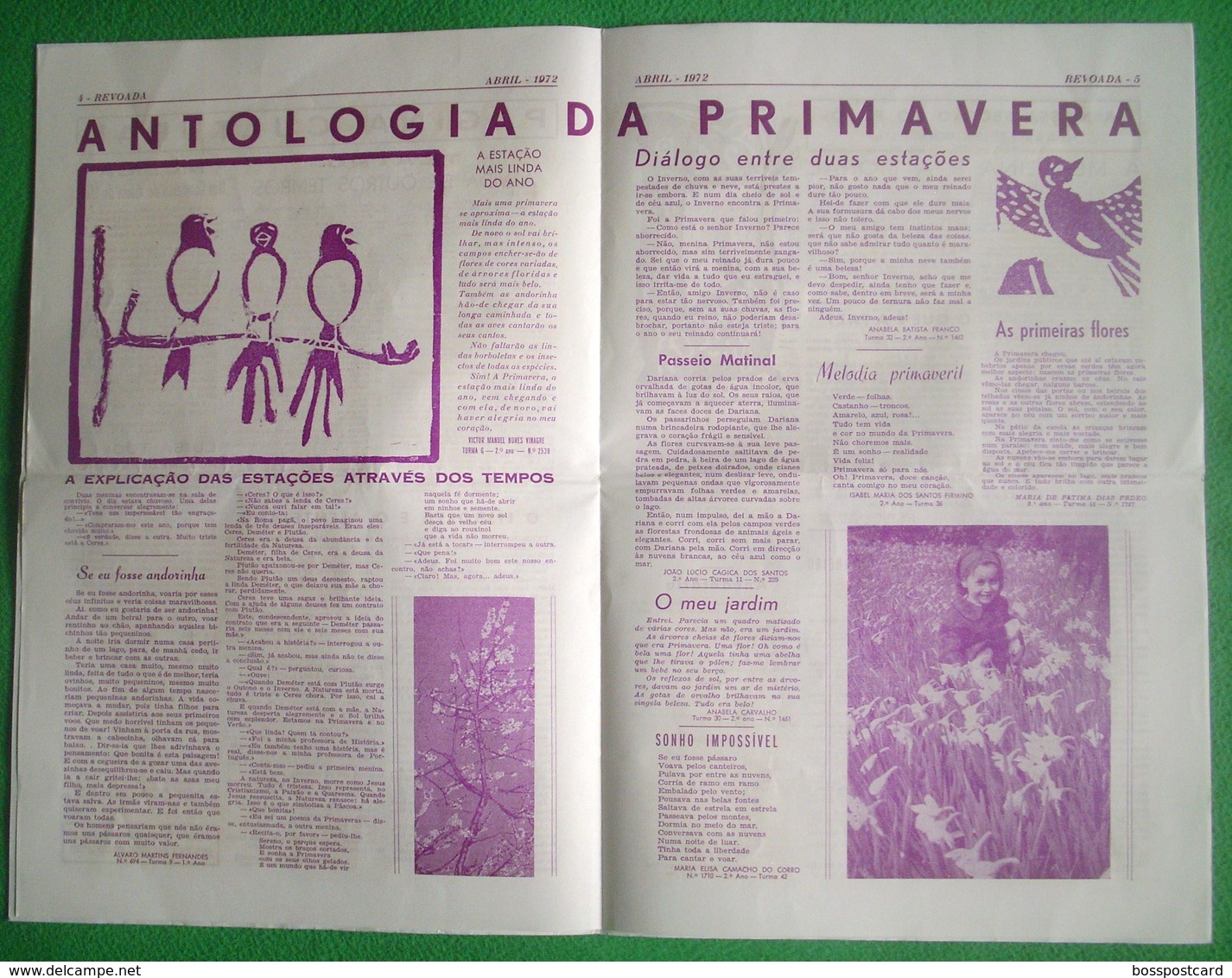 Almada - Jornal A Revoada Nº 9 De Abril De 1972 Da Escola Preparatória De D. António Da Costa - Algemene Informatie