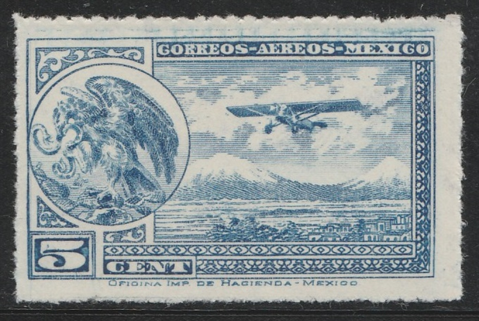 Mexico 1930 - Sc C20, 5cts - Mexican Eagle - AIR MAIL - MNH - Mexico