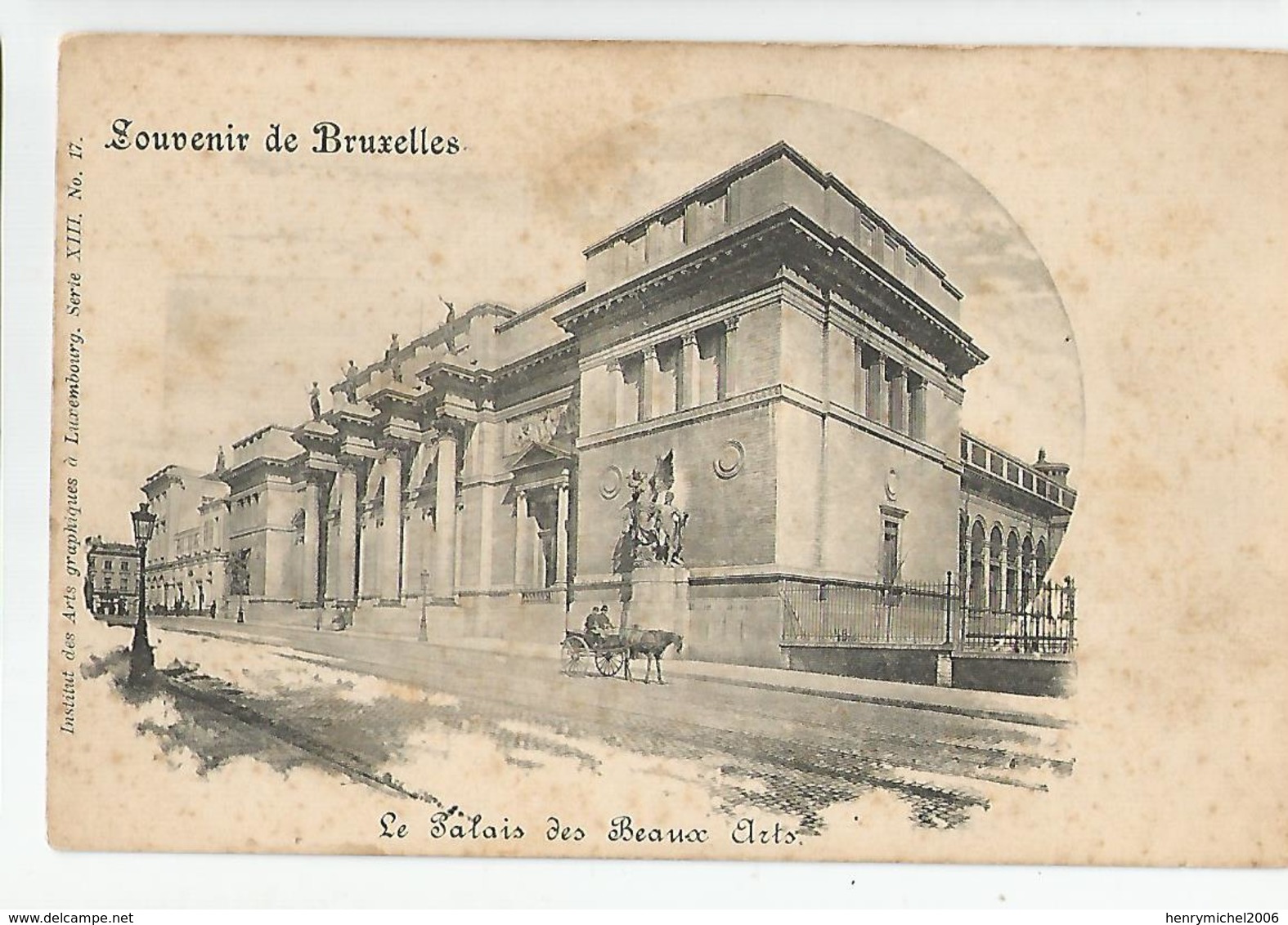 Belgique Souvenir De Bruxelles Le Palais Des Beaux Arts - Bauwerke, Gebäude