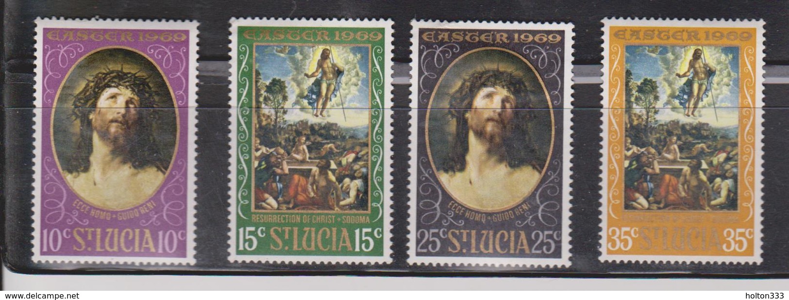 ST LUCIA Scott # 245-8 MH - Easter 1969 - St.Lucia (1979-...)