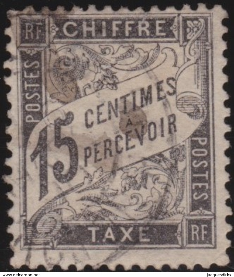 France   .    Yvert  .       Taxe  16         .        O     .    Oblitéré   .   /   .     Cancelled - 1859-1959 Used