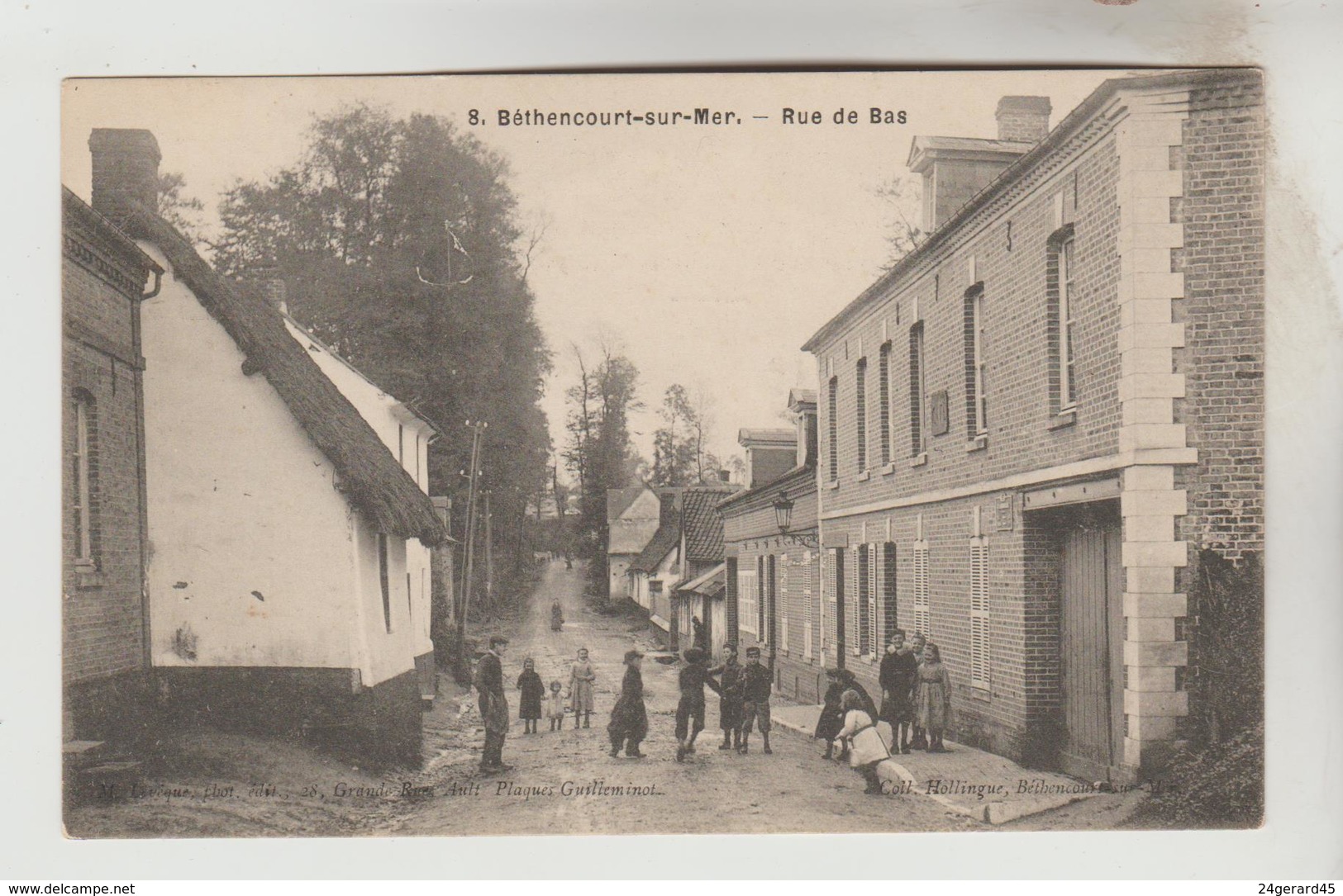 CPA BETHENCOURT SUR MER (Somme) - Rue De Bas - Autres & Non Classés