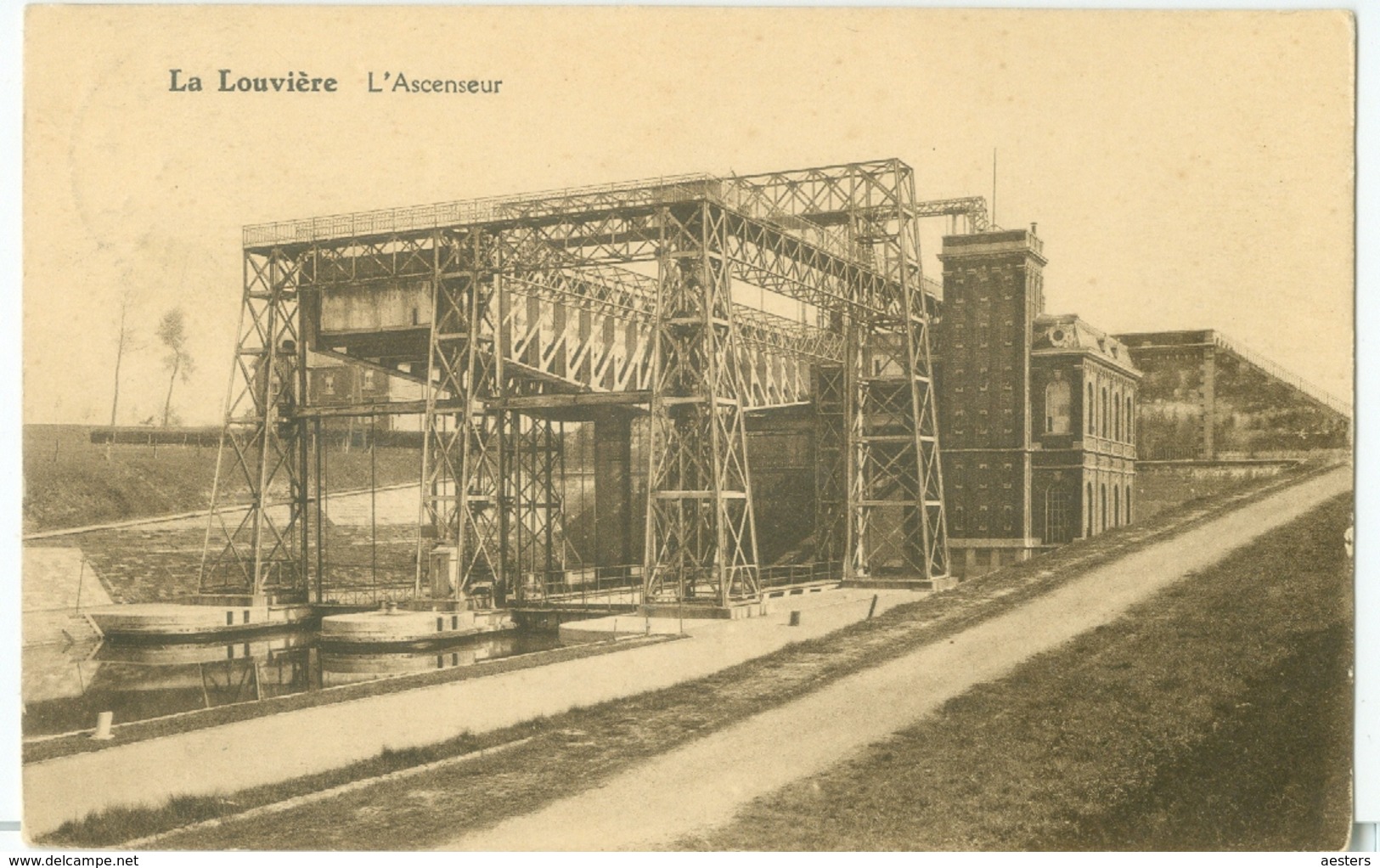 La Louvière 1927; L'Ascenseur - Voyagé. (Belge - Bruxelles) - La Louvière