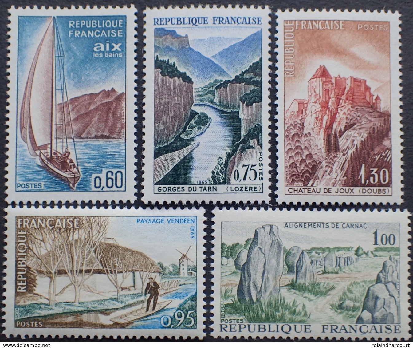 R1949/934 - 1965 - SERIE TOURISTIQUE - N°1437 à 1441 NEUFS** - Neufs