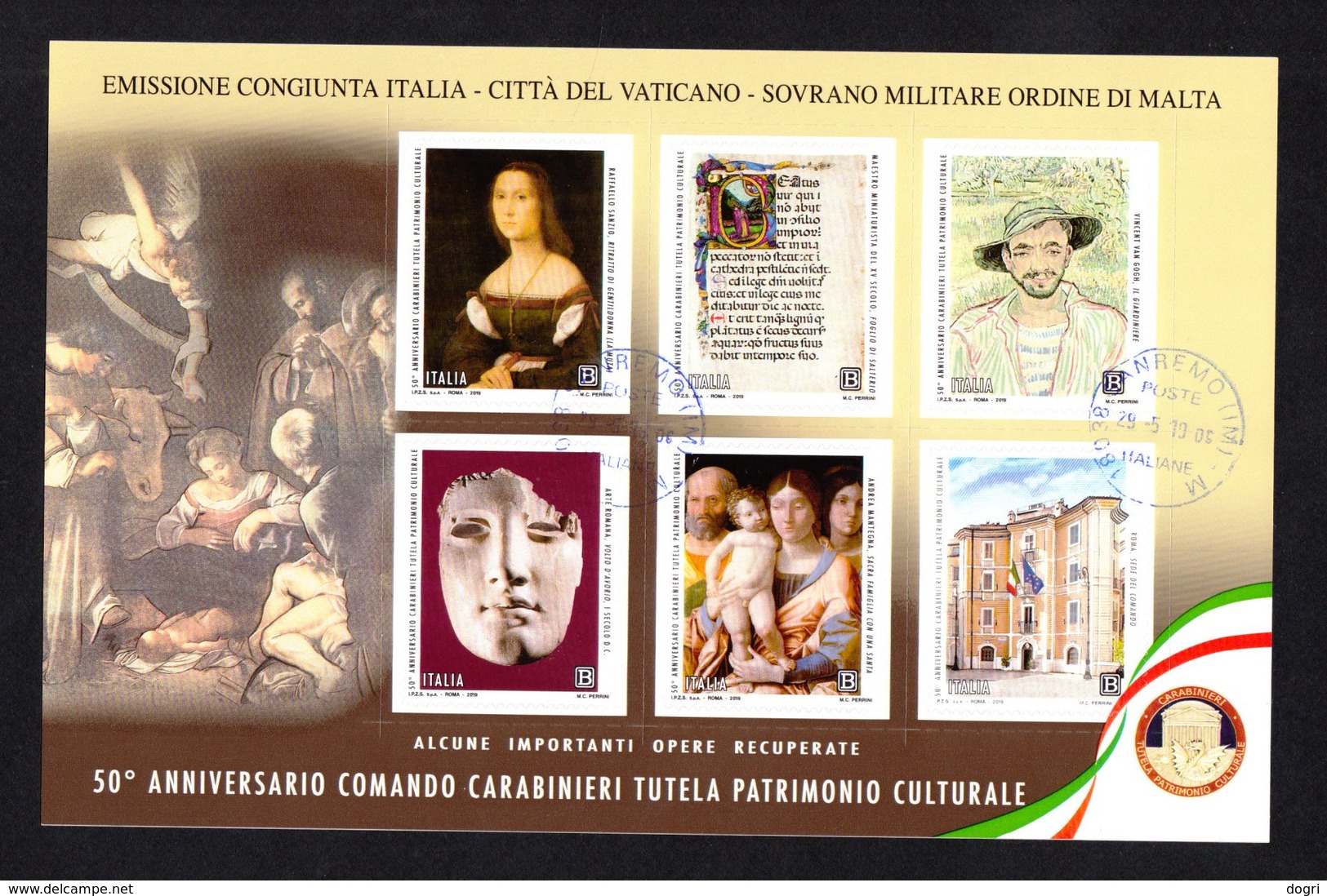 Italia 2019 - Carabinieri Per La Tutela Del Patrimonio Culturale BF - 2011-20: Usati