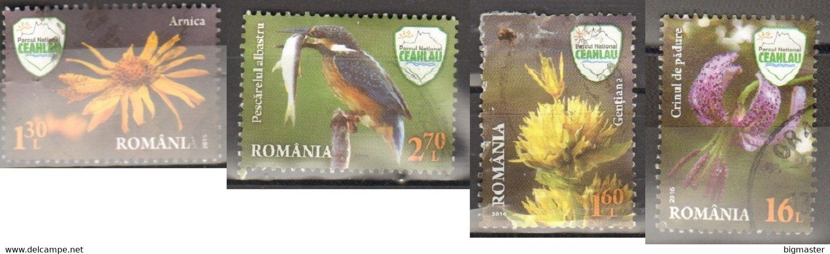 Romania 2016 Love Nature 4 Val. Fu - Used Stamps