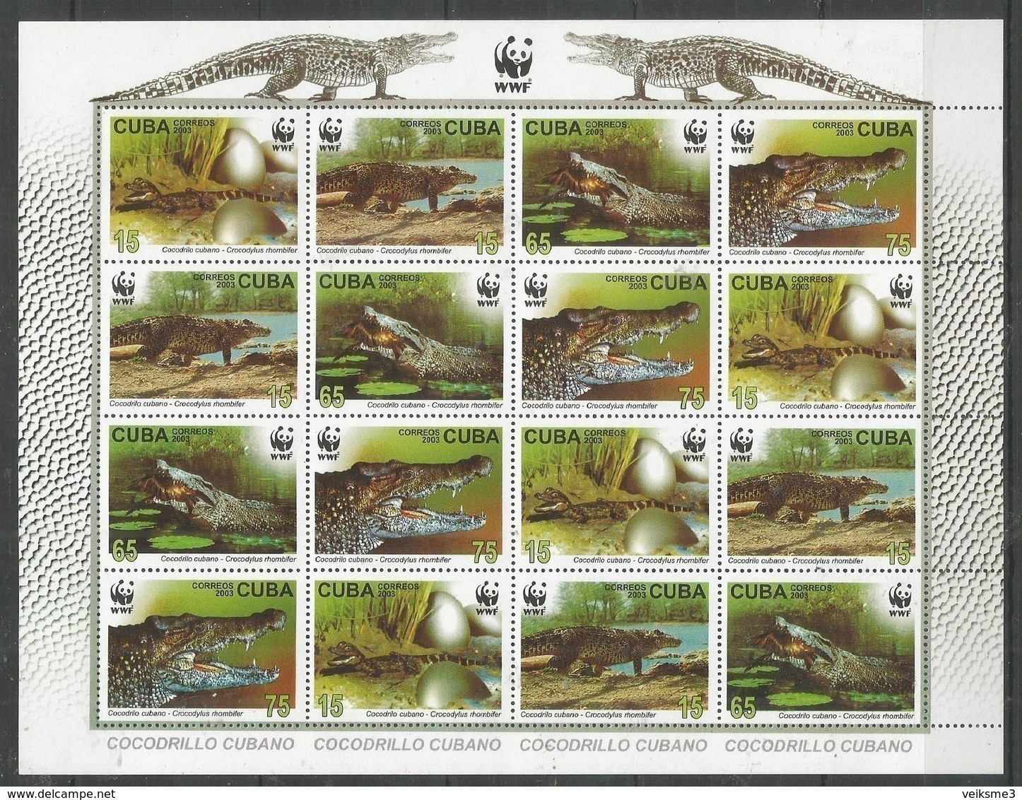 CUBA - MNH - Animals - Reptiles - Crocodiles - WWF - Sonstige & Ohne Zuordnung