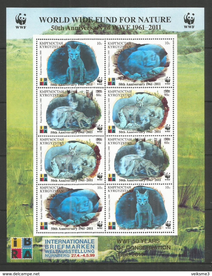 KYRGYZSTAN - MNH - Animals - Wild Animals - WWF - Silver - Overprint - Sonstige & Ohne Zuordnung