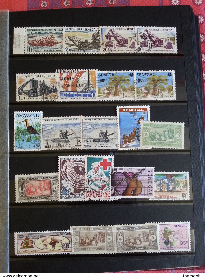 lot n° 643 COLONIES ET DIVERS un vrac en 3 classeurs