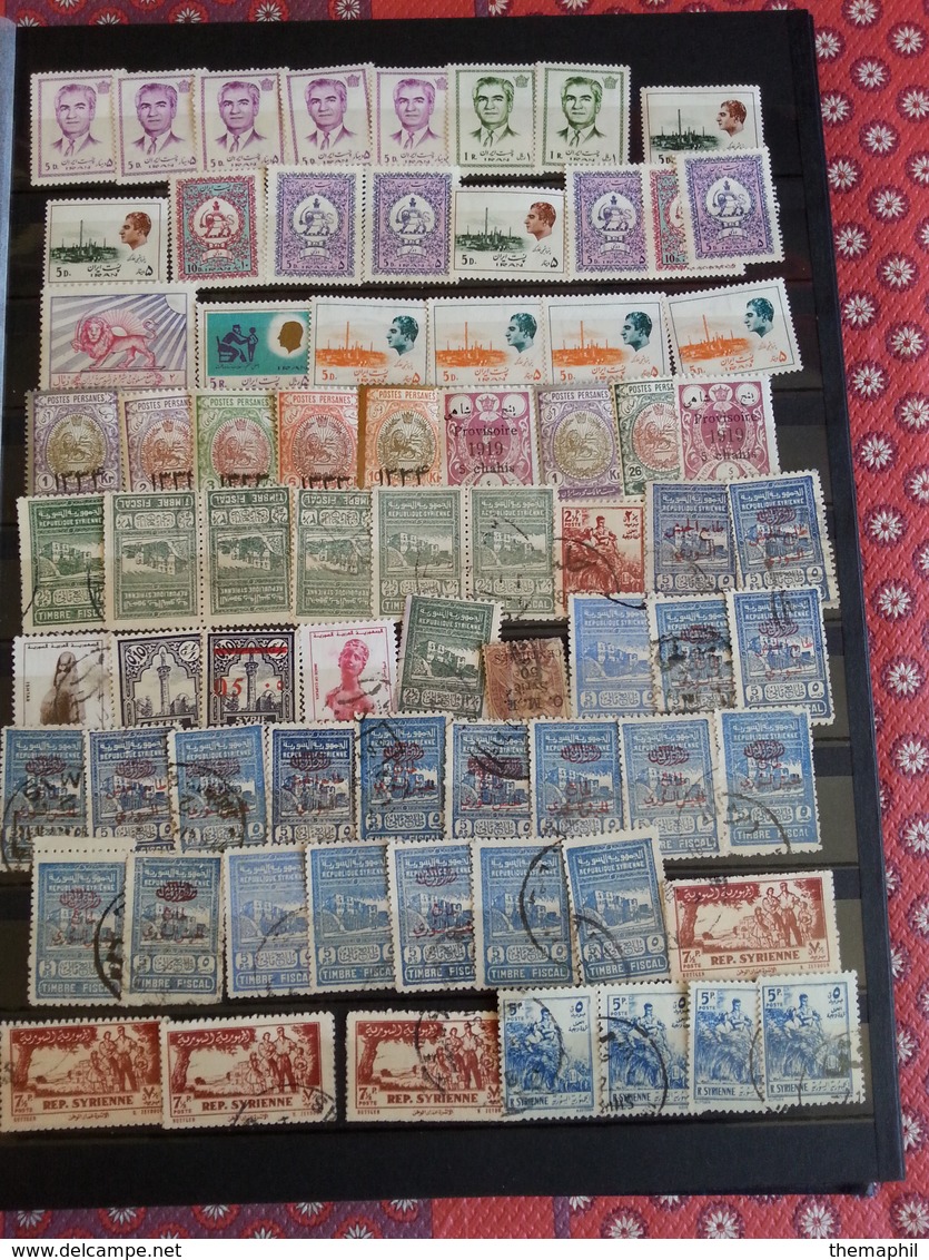 lot n° 643 COLONIES ET DIVERS un vrac en 3 classeurs