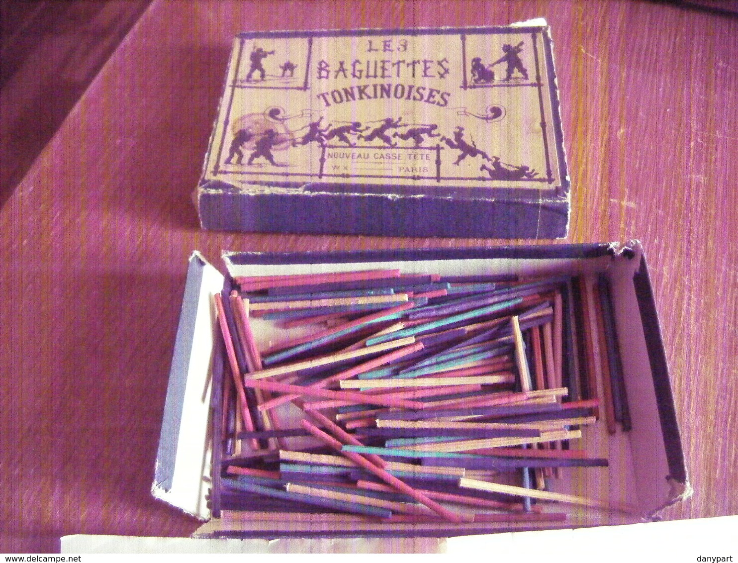 JEU ANCIEN LES BAGUETTES TONKINOISES CASSE TETE WATILLIAUX PARIS Vers 1900 COMPLET - Toy Memorabilia