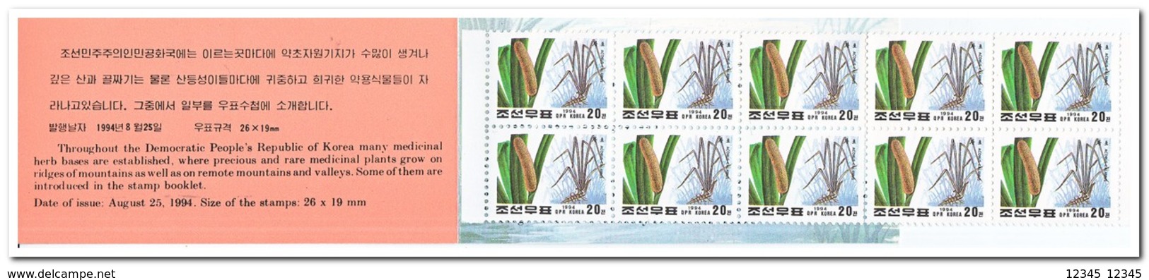 Noord Korea 1999, Postfris MNH, Plants ( 2 Booklets, Carnets ) - Korea (Noord)