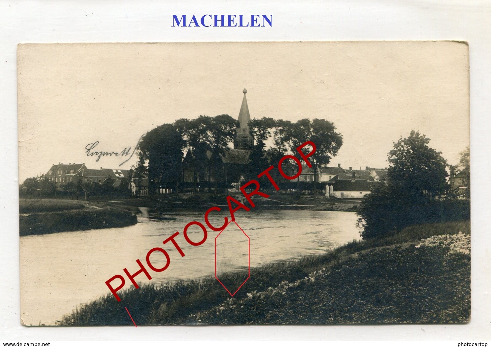 MACHELEN-CARTE PHOTO Allemande-Guerre 14-18-1WK-BELGIEN-Flandern-Feldpost- - Machelen