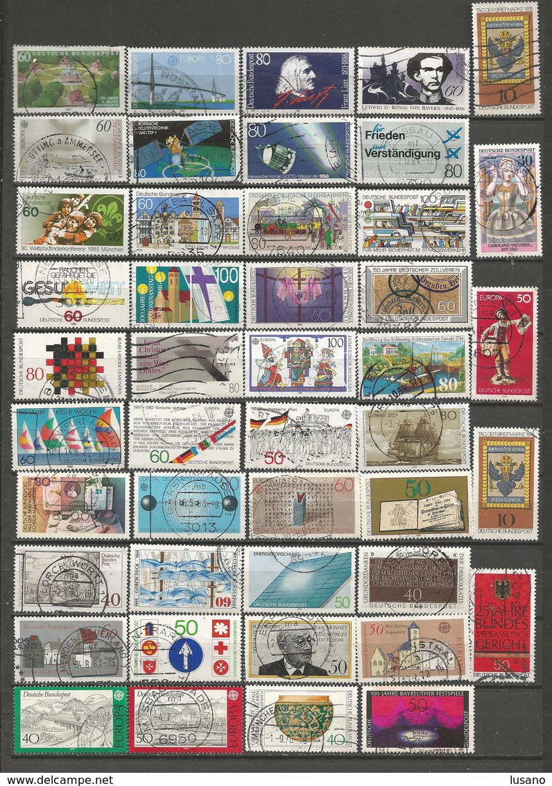 Allemagne Fédérale - 600 Timbres GF Oblitérés Tous Différents - Collections (without Album)