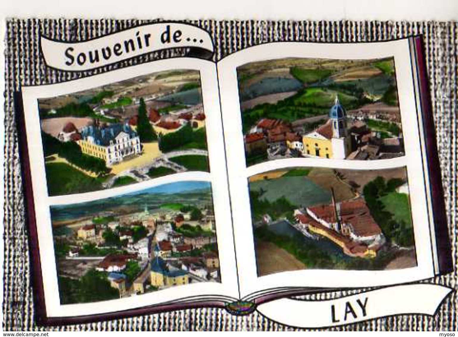 42 Souvenir De LAY, Style Album Photos Ouvert, Chateau De La Verillere Eglise Vue D'ensemble - Other & Unclassified