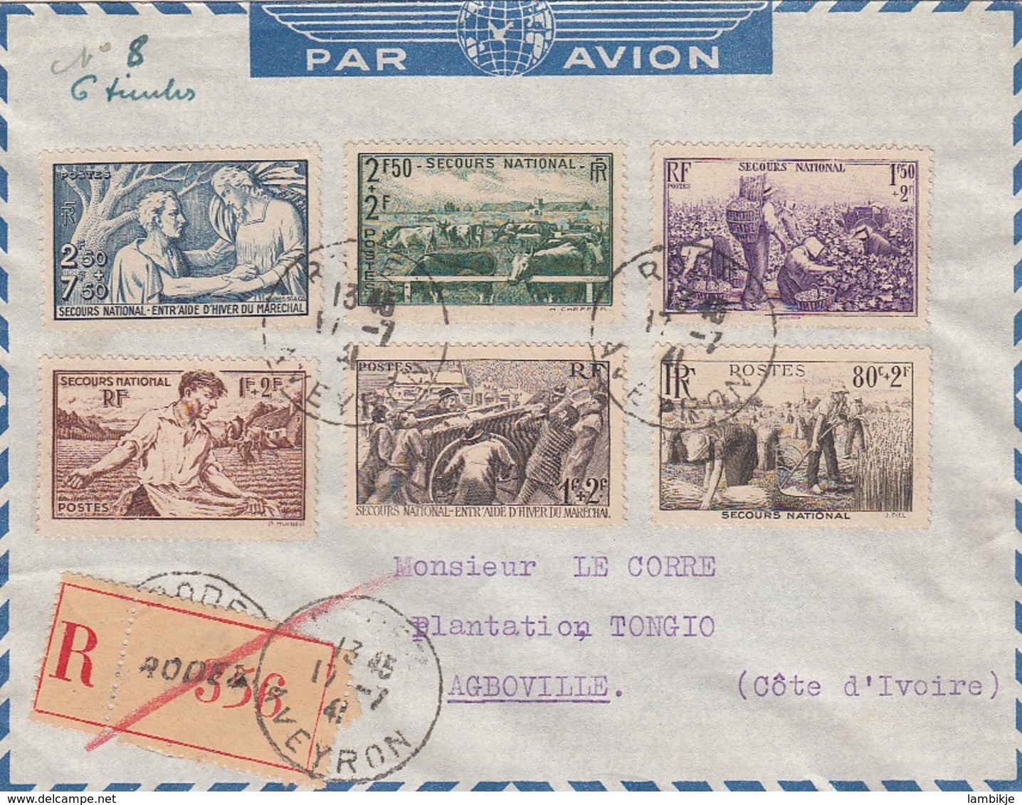 France R Cover / Lettre 1941 - Sonstige & Ohne Zuordnung