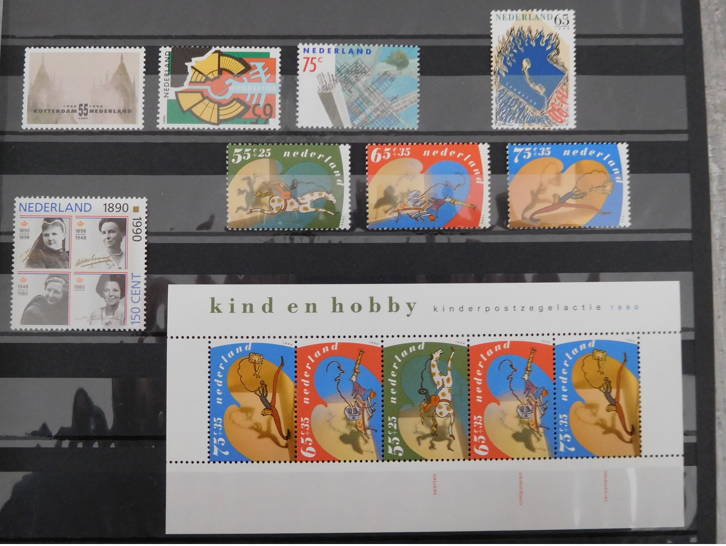 Nederland 1985/1994 - 6 albums - postzegels- EDB- PTT mapjes - FDC - profil bladen-automaatzegels-vellen en blokken