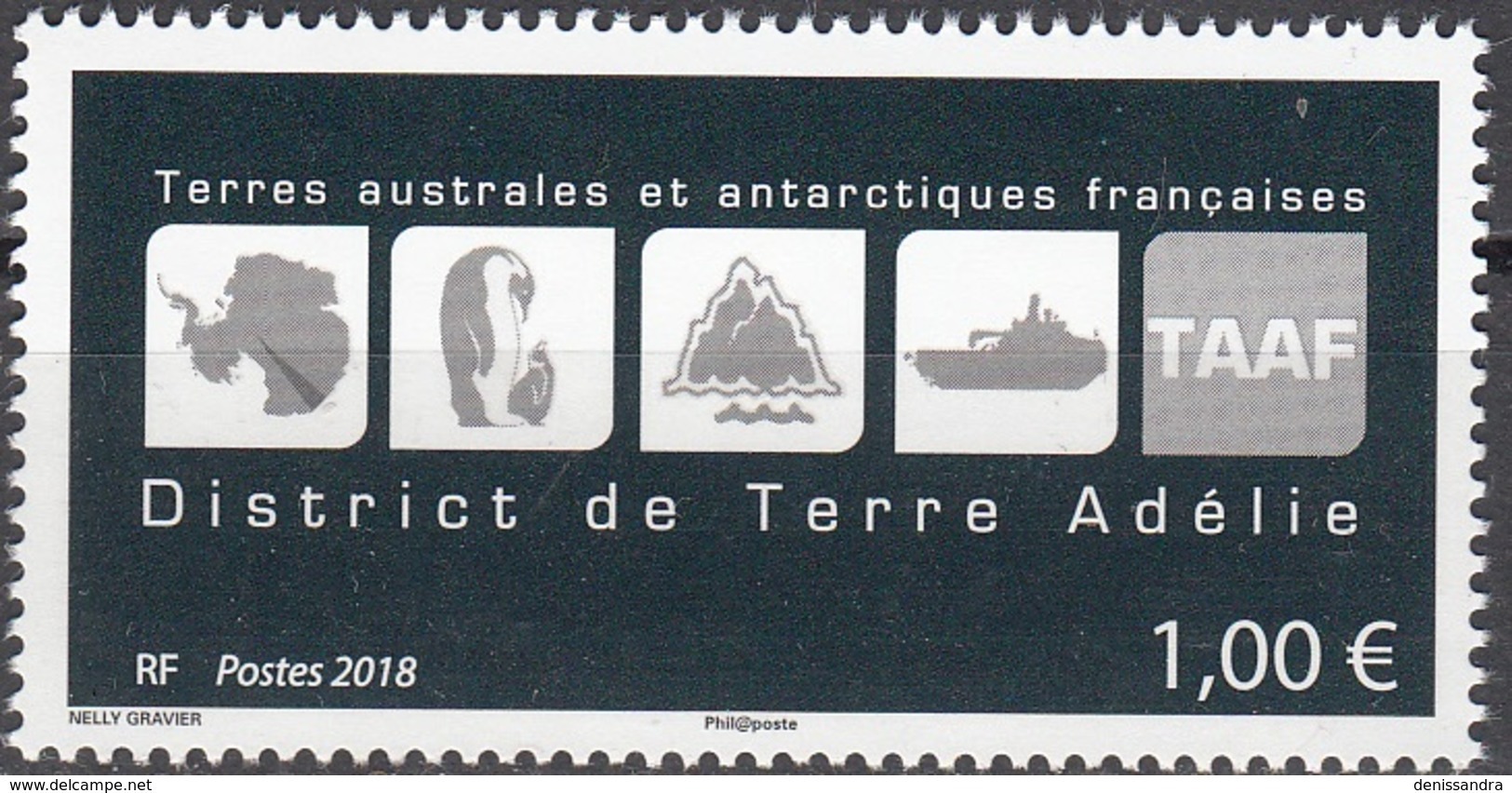 TAAF 2018 Logo De Terre Adélie Neuf ** - Neufs