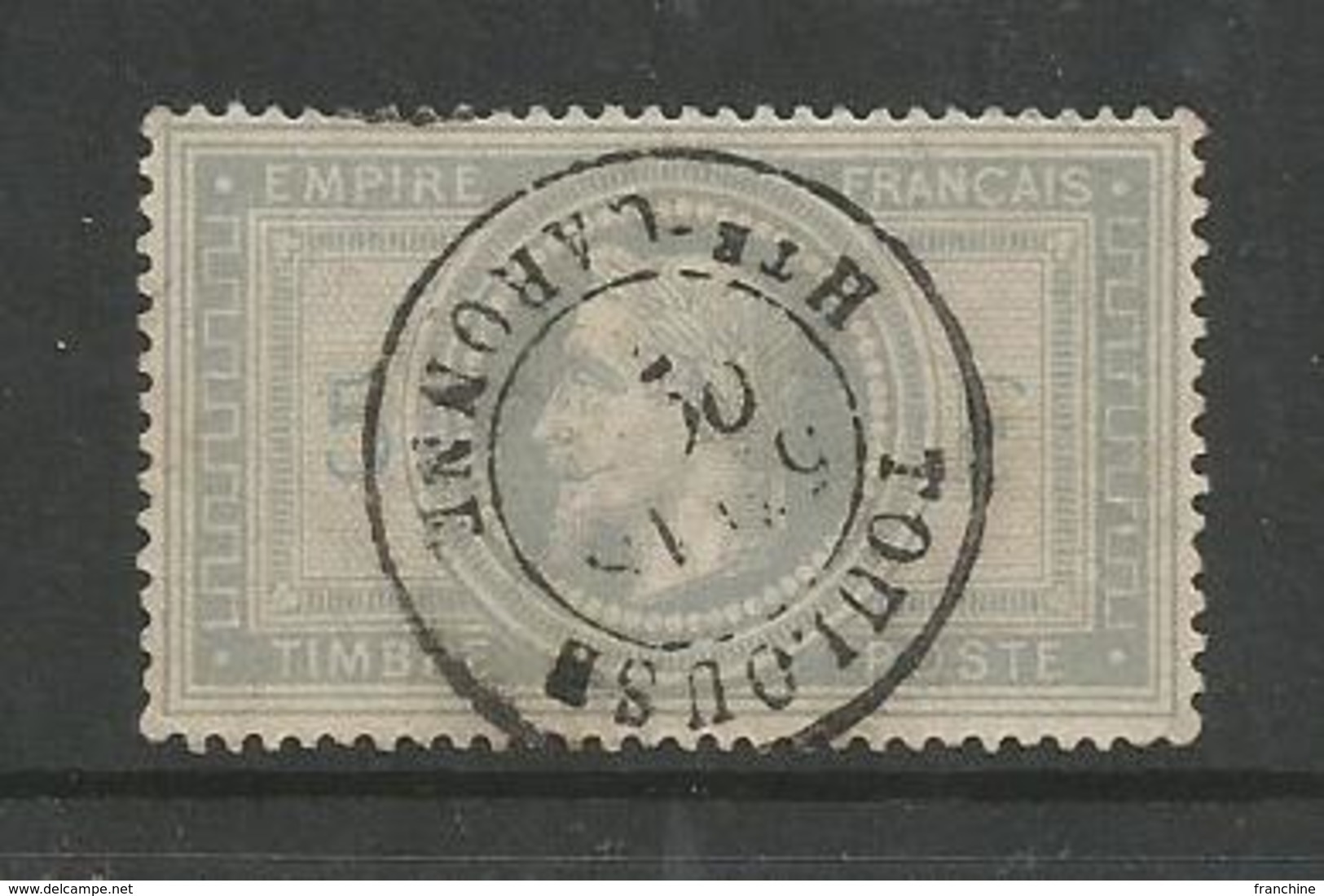 1868 – N°33 - Violet-gris - 5 Fr - Oblitéré -SUPERBE - Semble Impeccable - Pas D'aminci - Réparé ??? - 1863-1870 Napoléon III Lauré