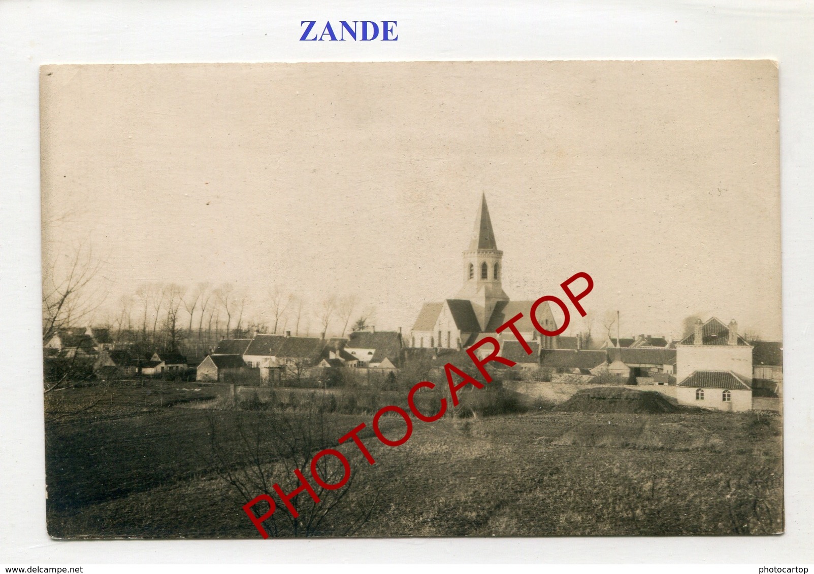 ZANDE-CARTE PHOTO Allemande-Guerre 14-18-1WK-BELGIEN-Flandern- - Koekelare