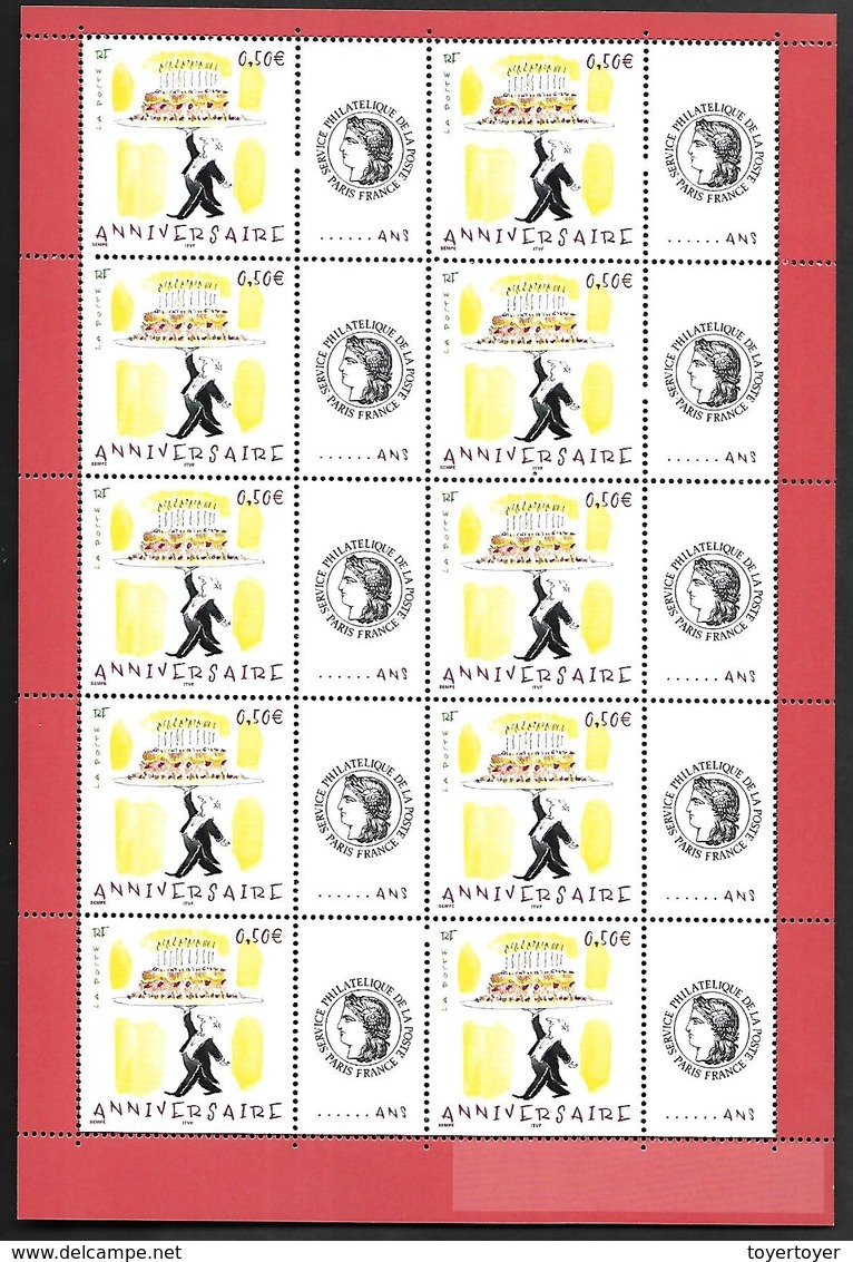 P195  Feuillet De 10 Timbres N°F3688A N++ Gome Brillante Person. Cérès - Autres & Non Classés