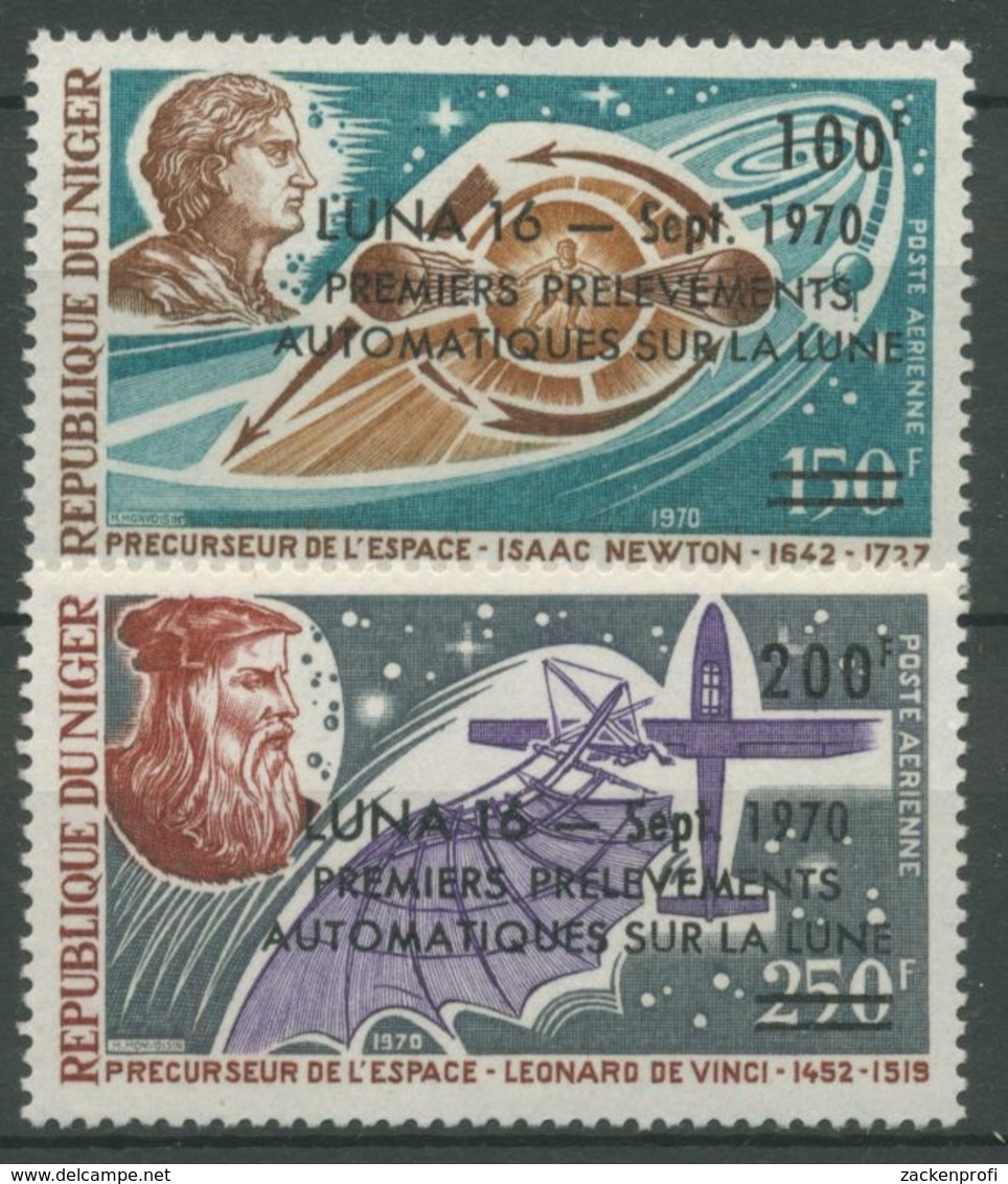 Niger 1970 Luna 16 Bodenproben Vom Mond 267/68 Postfrisch - Niger (1960-...)