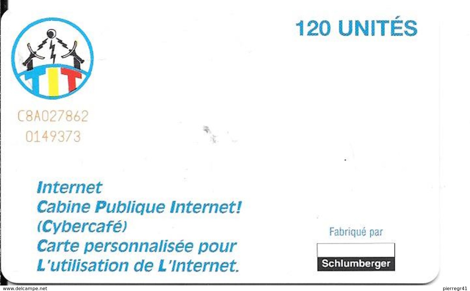 CARTE-PUCE-TCHAD-120U-SC7-1998 -Schlum-INTERNET PUBLICITE-TBE-RARE - Tchad