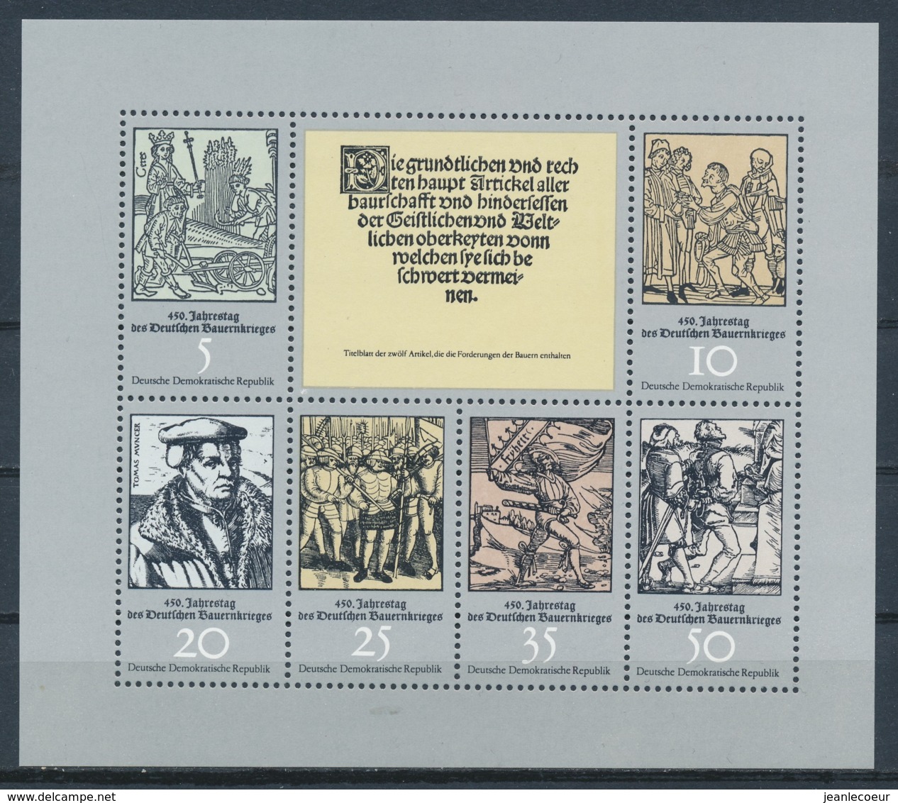 DDR/East Germany/Allemagne Orientale 1975 Mi: Klb 2013-2018 (PF/MNH/Neuf Sans Ch/nuovo Senza C./**)(4484) - Andere & Zonder Classificatie