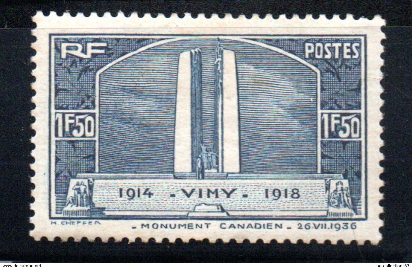 France /  N 317 /  1 F 50 Bleu   / NEUF Avec Trace De Charnière  / Côte 18 € - Unused Stamps